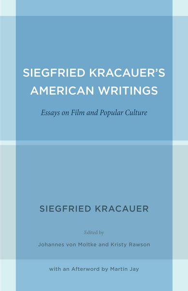 Produktbild: Siegfried Kracauer's American Writings