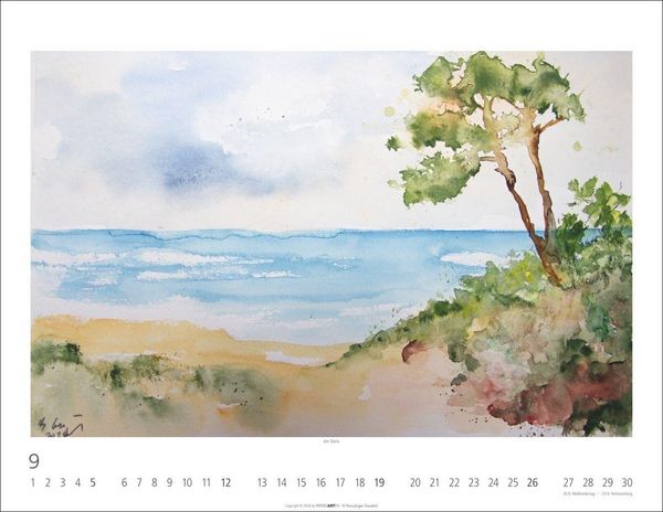 Produktbild: Zwischen Himmel und Erde Kalender 2027 - Aquarelle von Hans-J&uuml;rgen Gaudeck