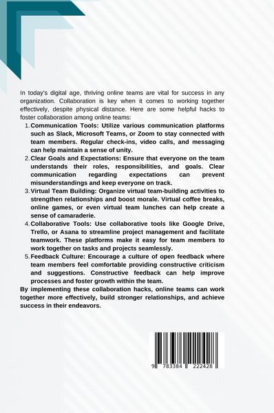 Produktbild: Thriving Online Teams: Collaboration Hacks