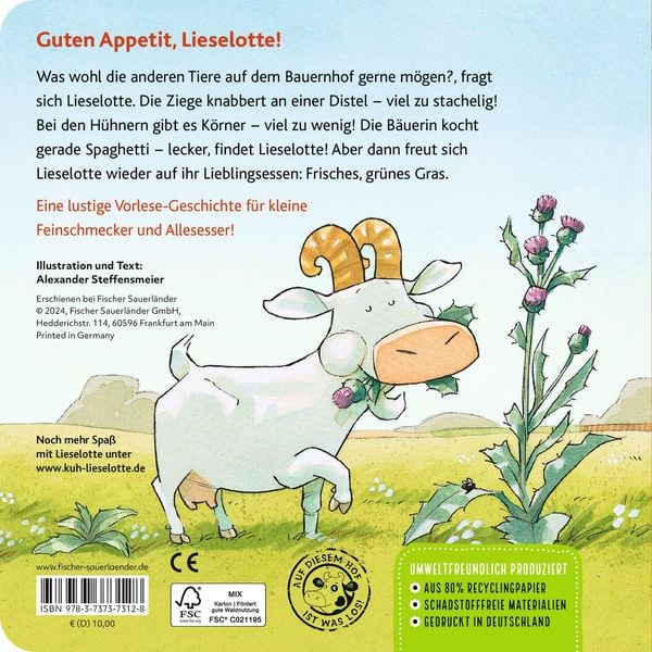 Produktbild: Was schmeckt dir, Lieselotte?