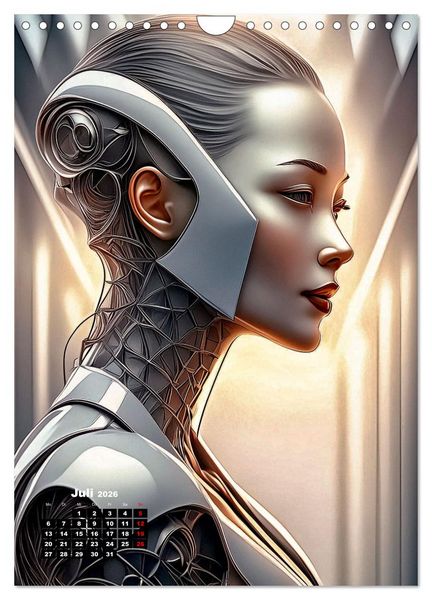 Produktbild: Anmutige Roboter (Wandkalender 2026 DIN A4 hoch), CALVENDO Monatskalender