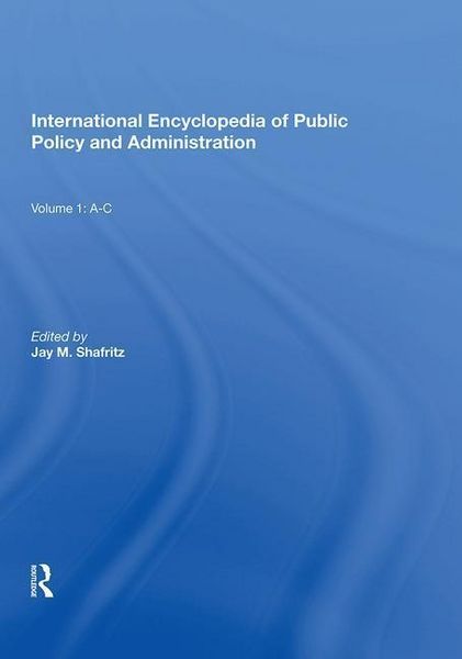 Produktbild: Shafritz, J: International Encyclopedia of Public Policy and