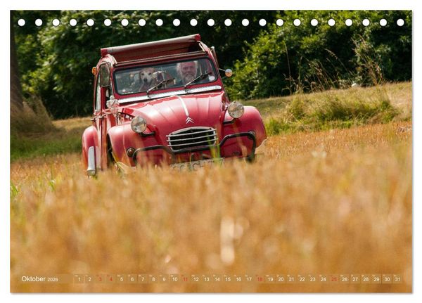 Produktbild: Citro&euml;n 2 CV - Zum Kippen zu schade (Tischkalender 2026 DIN A5 quer), CALVENDO Monatskalender