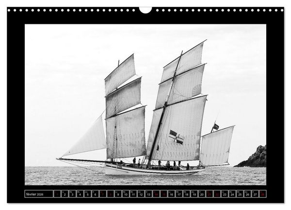 Produktbild: Voiles anciennes (Calendrier mural 2026 DIN A3 vertical), CALVENDO calendrier mensuel