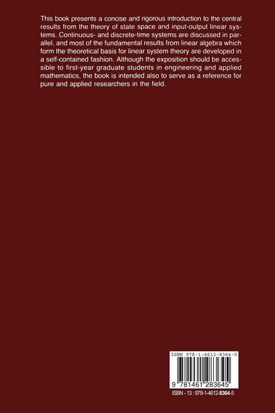 Produktbild: State Space and Input-Output Linear Systems