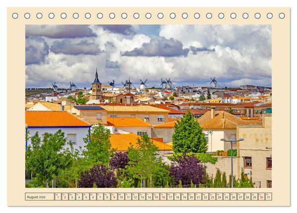 Produktbild: Kastilien - La Mancha (Tischkalender 2026 DIN A5 quer), CALVENDO Monatskalender