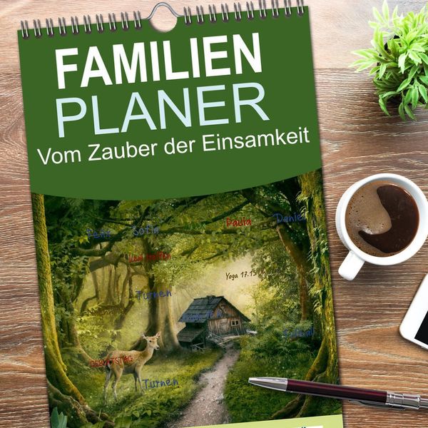 Produktbild: Familienplaner 2026 - Vom Zauber der Einsamkeit mit 5 Spalten (Wandkalender, 21 x 45 cm) CALVENDO