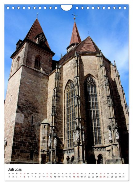 Produktbild: Ansbach - Die Markgrafenstadt an der Rezat (Wandkalender 2026 DIN A4 hoch), CALVENDO Monatskalender