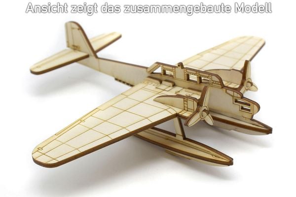 Produktbild: Laubs&auml;gevorlage Wasserflugzeug