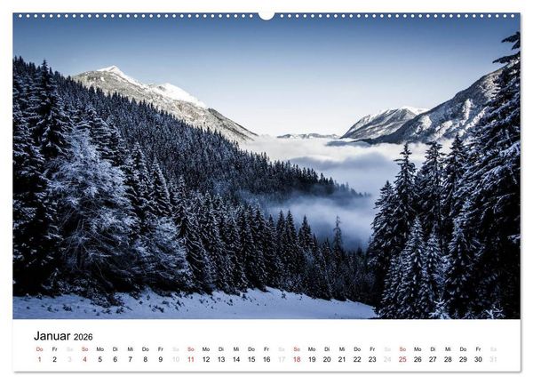 Produktbild: Bergpixel "kreuz und quer durch die Alpen" (hochwertiger Premium Wandkalender 2026 DIN A2 quer), Kunstdruck in Hochglanz