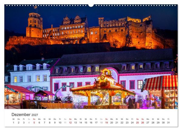 Produktbild: Heidelberg im Fokus (hochwertiger Premium Wandkalender 2027 DIN A2 quer), Kunstdruck in Hochglanz