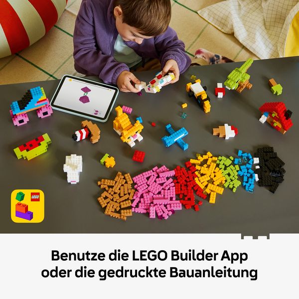 Produktbild: LEGO 11045 Classic Kreative Bunte Steine, Bauspielzeug, entwicklungsf&ouml;rderndes MINT-Set