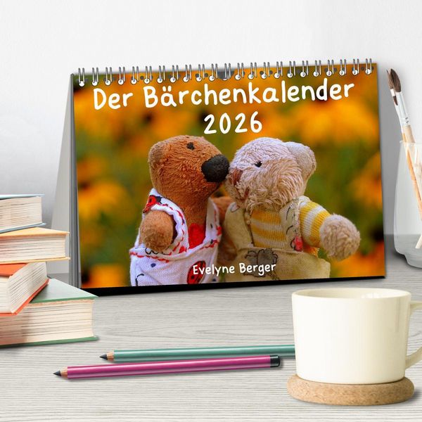 Produktbild: Der B&auml;rchenkalender 2026 (Tischkalender 2026 DIN A5 quer), CALVENDO Monatskalender