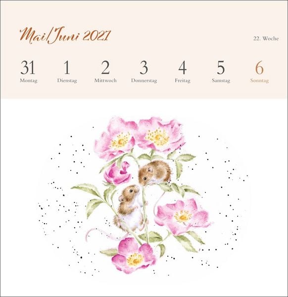 Produktbild: Hannah Dale: Happy Animals Premium-Postkartenkalender 2027