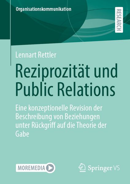 Produktbild: Reziprozit&auml;t und Public Relations
