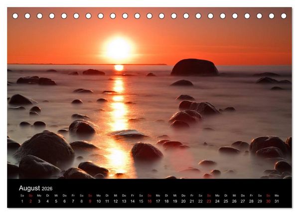 Produktbild: Unterwegs an der K&uuml;ste der Ostsee (Tischkalender 2026 DIN A5 quer), CALVENDO Monatskalender