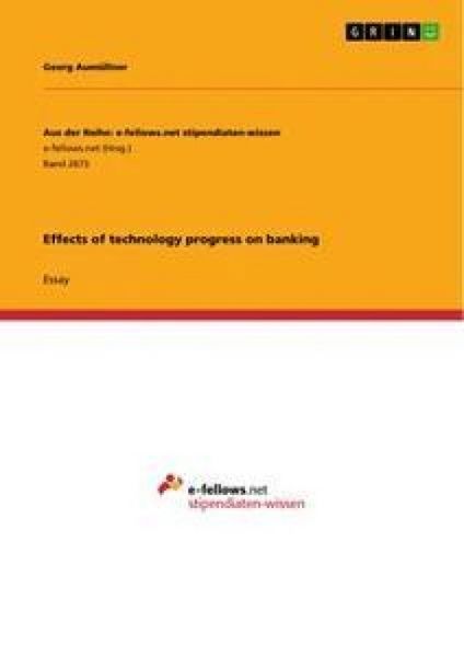 Produktbild: Effects of technology progress on banking