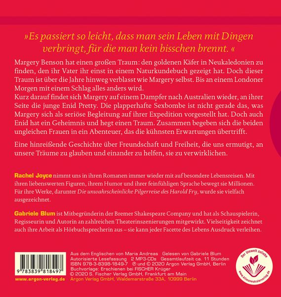 Produktbild: Miss Bensons Reise (gek&uuml;rzte Version)