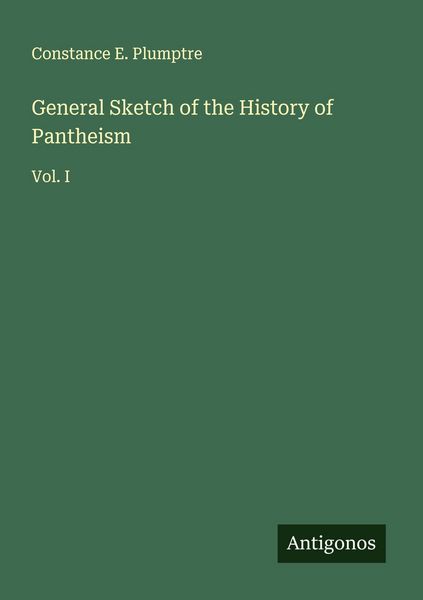 Produktbild: General Sketch of the History of Pantheism