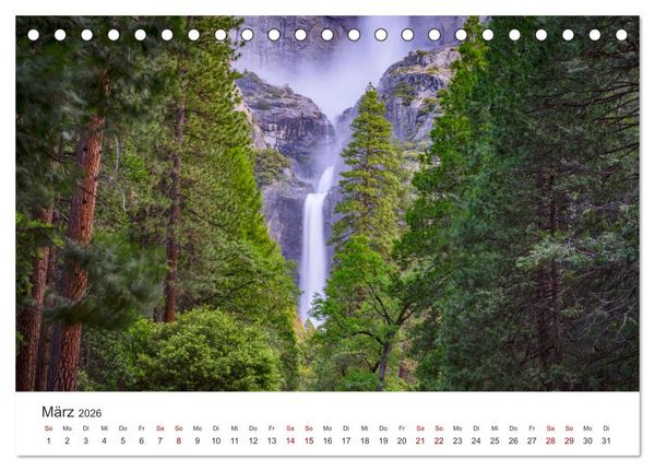 Produktbild: Yosemite - Nationalpark (Tischkalender 2026 DIN A5 quer), CALVENDO Monatskalender
