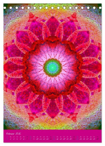 Produktbild: MANDALAS der Natur (Tischkalender 2026 DIN A5 hoch), CALVENDO Monatskalender