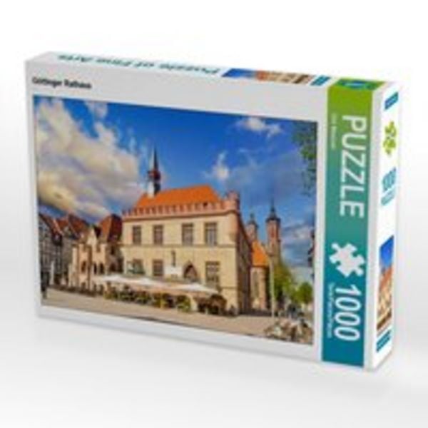 CALVENDO Puzzle Göttinger Rathaus | 1000 Teile Lege-Größe 64x48cm Foto-Puzzle für glückliche Stunden