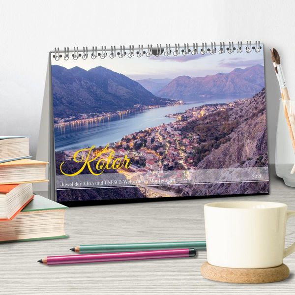 Produktbild: Kotor - Juwel der Adria und UNESCO-Welterbe in Montenegro (Tischkalender 2026 DIN A5 quer), CALVENDO Monatskalender