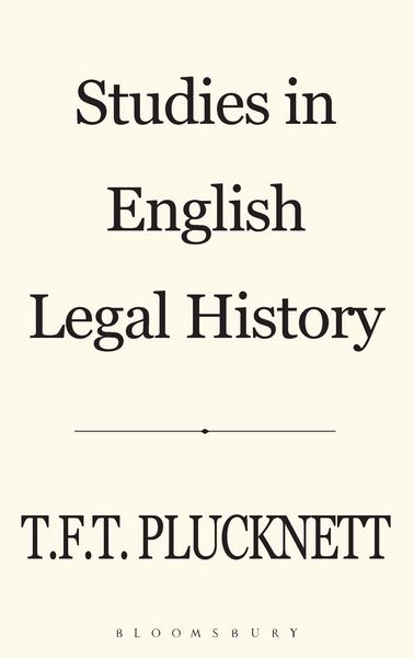 Produktbild: Studies in English Legal History