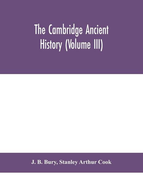 Produktbild: The Cambridge Ancient History (Volume Iii)