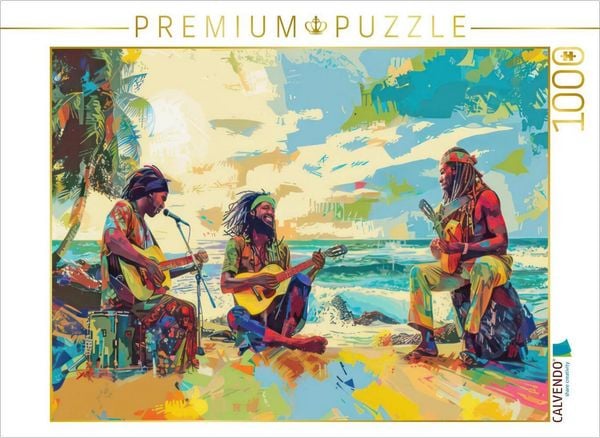 Produktbild: CALVENDO Puzzle Musiker im Pop-Art-Stil | 1000 Teile Lege-Gr&ouml;&szlig;e 64x48cm Foto-Puzzle f&uuml;r gl&uuml;ckliche Stunden