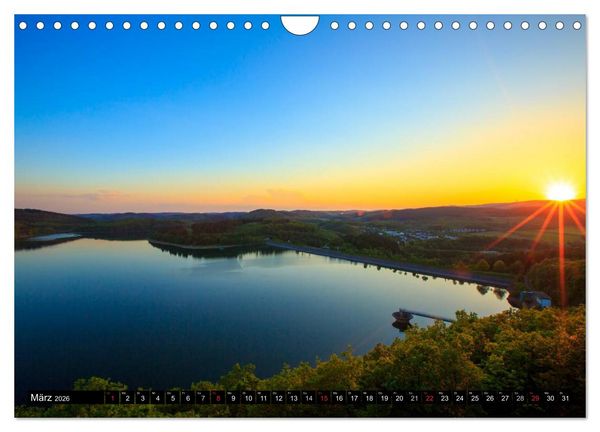 Produktbild: Biggesee und Listertalsperre (Wandkalender 2026 DIN A4 quer), CALVENDO Monatskalender