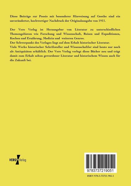 Produktbild: Beitr&auml;ge zur Poesie