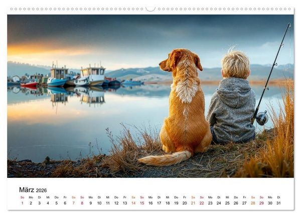 Produktbild: Angeln - der gro&szlig;e Fang (hochwertiger Premium Wandkalender 2026 DIN A2 quer), Kunstdruck in Hochglanz