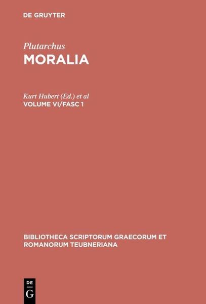 Produktbild: Plutarchus: Moralia / Moralia