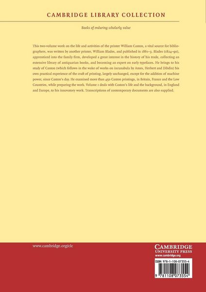 Produktbild: The Life and Typography of William Caxton, England's First Printer