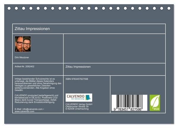 Produktbild: Zittau Impressionen (Tischkalender 2026 DIN A5 quer), CALVENDO Monatskalender