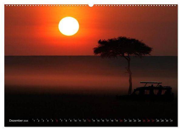 Produktbild: Ostafrikas Traumlandschaften. Kenia - Tansania - Sansibar - &Auml;thiopien (Wandkalender 2026 DIN A2 quer), CALVENDO Monatskalender