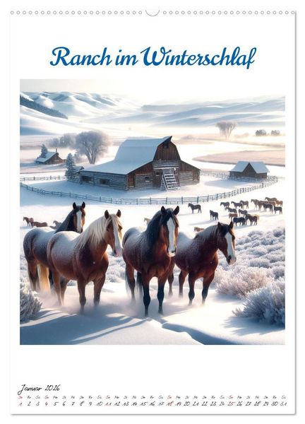Produktbild: Wild-West Family - Yee-haw! K&uuml;nstliche Impressionen: Ein Jahr im Wilden Westen (Wandkalender 2026 DIN A2 hoch), CALVENDO Monatskalender