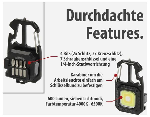 Produktbild: Brennenstuhl MTL 600A LED Taschenlampe akkubetrieben 600lm 1.5h 50g
