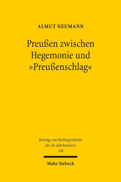 Produktbild: Preu&szlig;en zwischen Hegemonie und 'Preu&szlig;enschlag'
