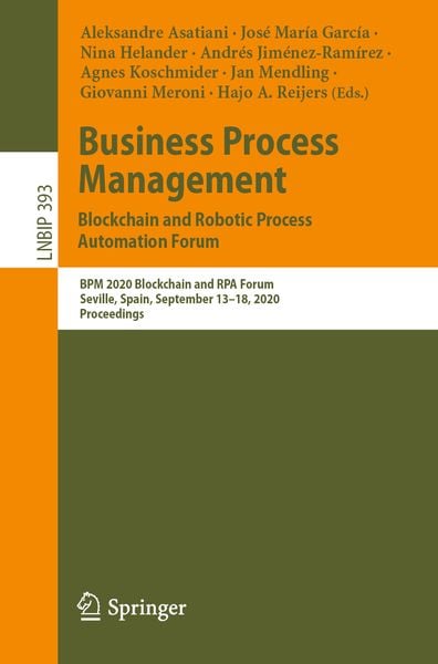 Produktbild: Business Process Management: Blockchain and Robotic Process Automation Forum