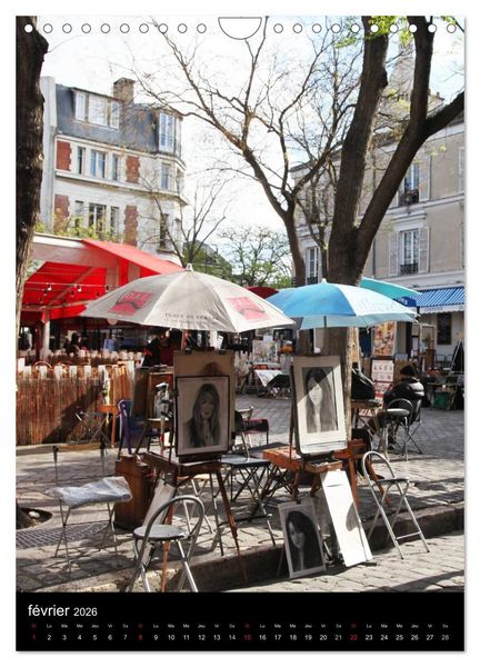 Produktbild: Lumi&egrave;res de Montmartre (Calendrier mural 2026 DIN A4 horizontal), CALVENDO calendrier mensuel