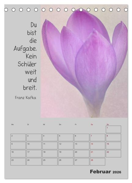 Produktbild: Motivationshilfe (Tischkalender 2026 DIN A5 hoch), CALVENDO Monatskalender