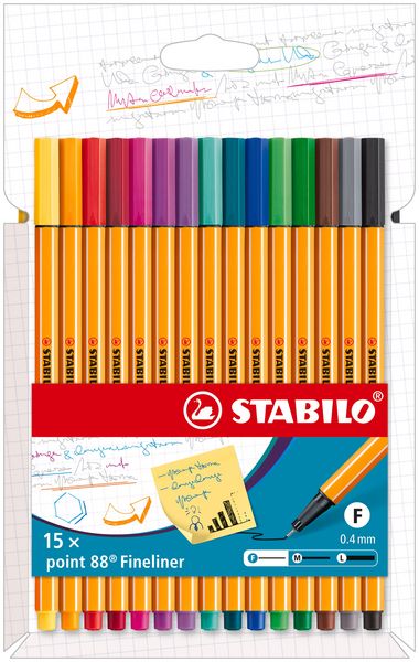 Produktbild: STABILO point 88 15er Karton-Etui Standard