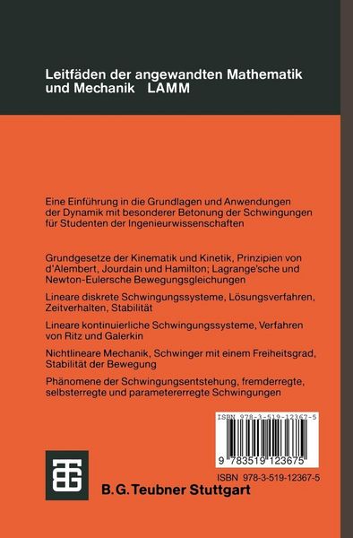Produktbild: Einf&uuml;hrung in die Dynamik