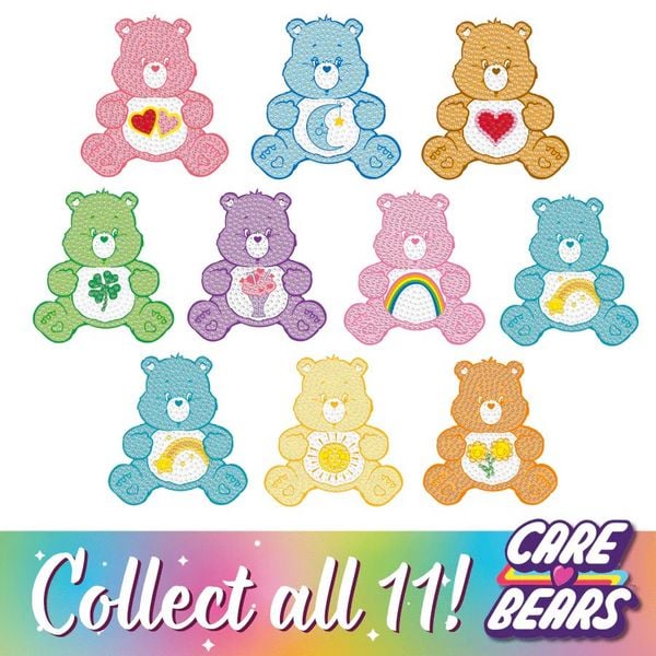 Produktbild: Craft Buddy CAKC-32CBC08 - Crystal Art Keyring, Care Bears Blind Bag, Schl&uuml;sselanh&auml;nger, Diamant-Malerei-Set