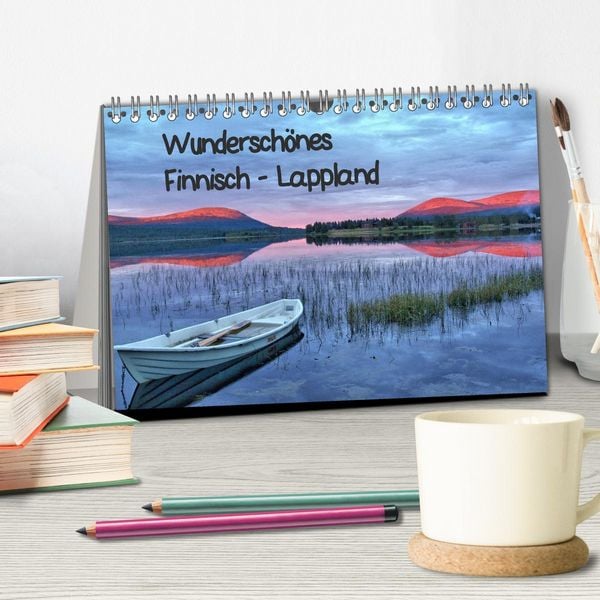 Produktbild: Wundersch&ouml;nes Finnisch - Lappland (Tischkalender 2026 DIN A5 quer), CALVENDO Monatskalender