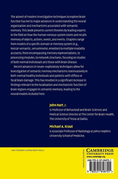 Produktbild: Neural Basis of Semantic Memory