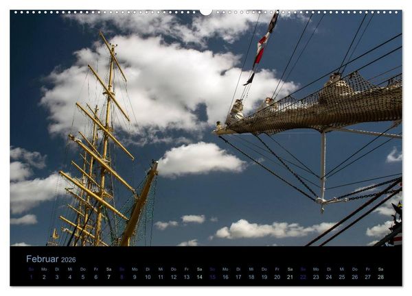 Produktbild: Segelschiffe - Maritime Details (Wandkalender 2026 DIN A2 quer), CALVENDO Monatskalender