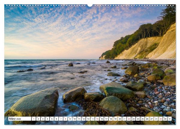 Produktbild: Insel R&uuml;gen - Die K&uuml;ste von Sellin bis Kap Arkona (Wandkalender 2026 DIN A2 quer), CALVENDO Monatskalender